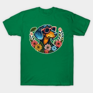 Summer Sunglasses Sausage Dog T-Shirt